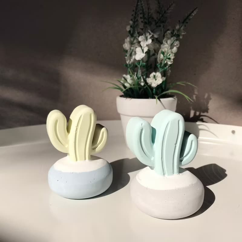 【MINI LIFE x 氛享日記】圓底仙人掌造型擴香石