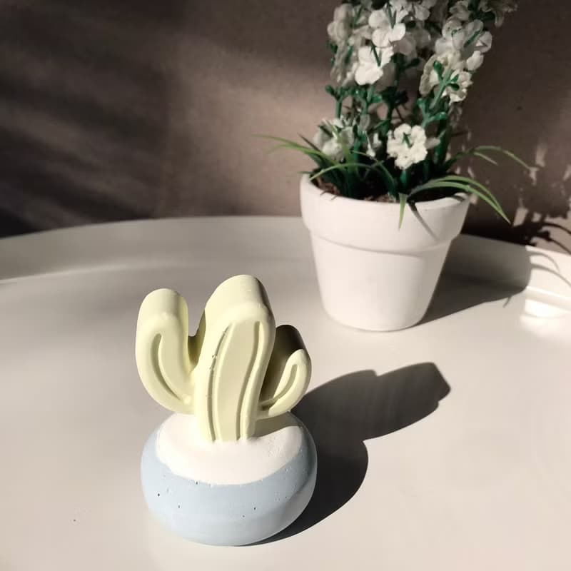 【MINI LIFE x 氛享日記】圓底仙人掌造型擴香石
