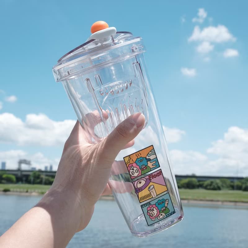 漂浮珍奶杯 / 飲料救星 / 大福插畫聯名 / 旅行隨行杯 / 共兩色