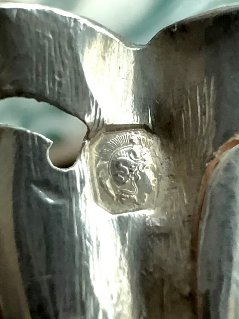50261-絕美法國古董純銀壺嘴濾茶器