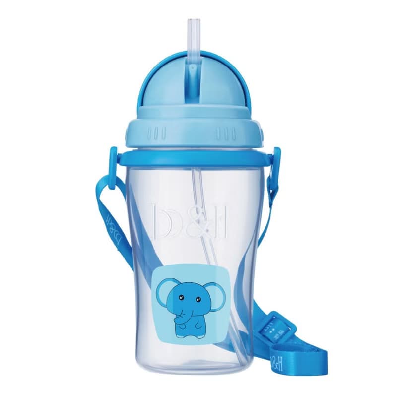b&h 智多星便攜式兒童揹帶學習杯郊遊版 400ml - 大象