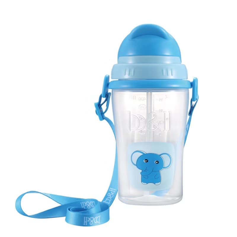 b&h 智多星便攜式兒童揹帶學習杯郊遊版 400ml - 大象