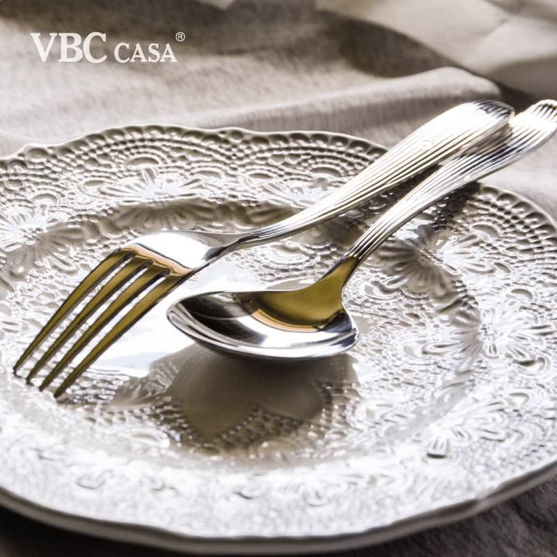 【優惠套組】手工浮雕蕾絲系列單人獨享碗盤餐具9件組(三色挑選)