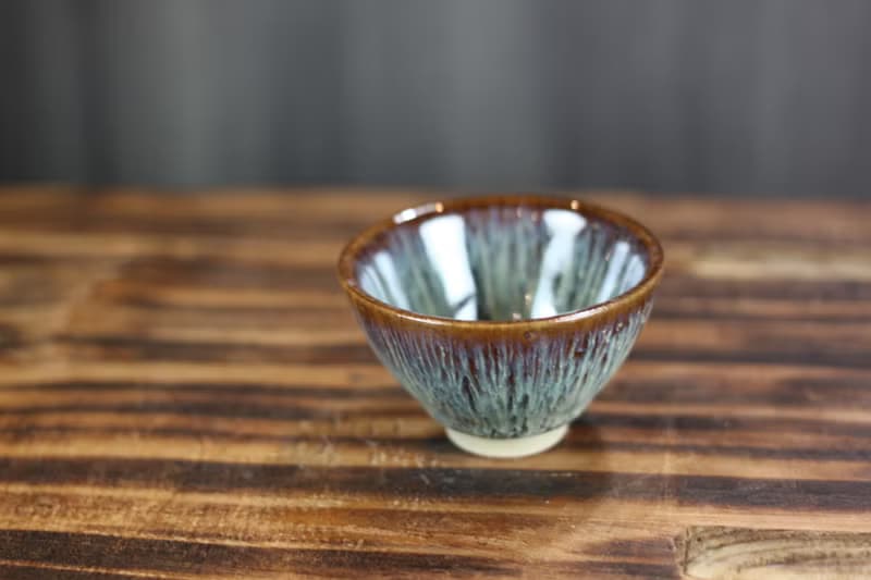 【母親節禮物】45ml 紫戀 天目釉 中式小茶杯 鶯歌名家葉敏祥作