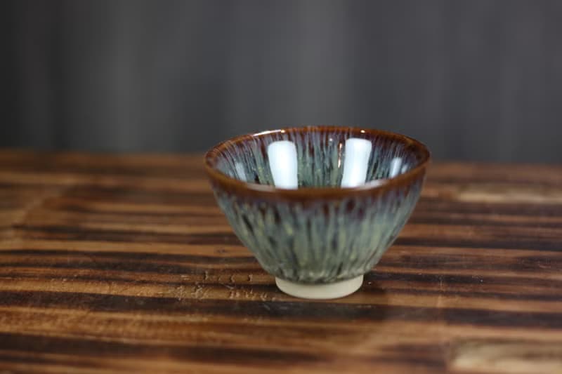 【母親節禮物】45ml 紫戀 天目釉 中式小茶杯 鶯歌名家葉敏祥作