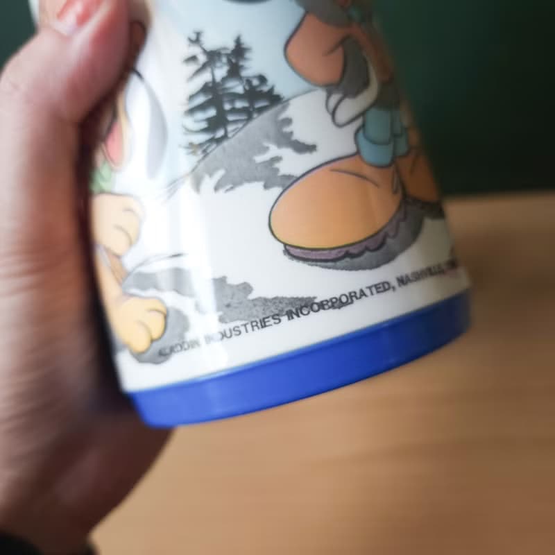 【北極二手雜貨】1980s Vintage Aladdin 米奇布魯托水壺 庫存新