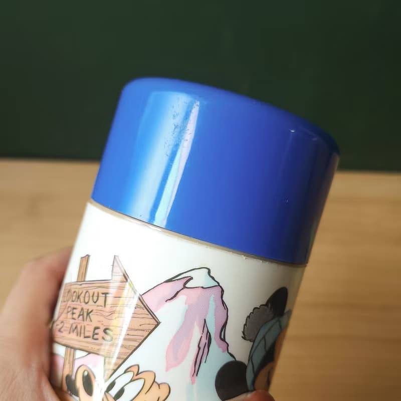 【北極二手雜貨】1980s Vintage Aladdin 米奇布魯托水壺 庫存新