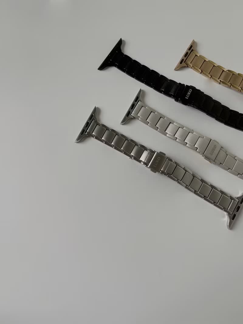 Apple Watch   |  設計感方格不鏽鋼細錶帶