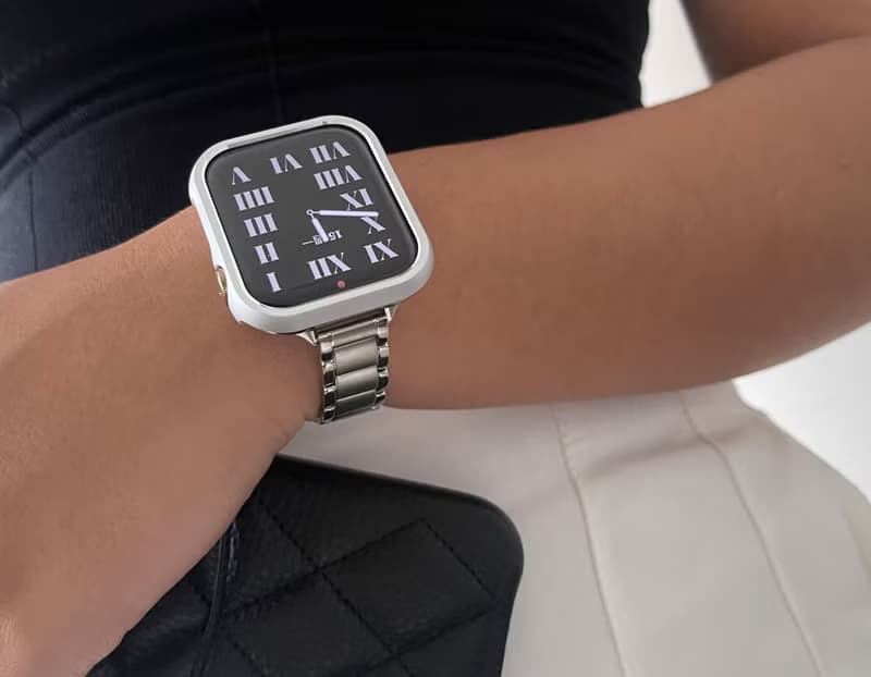 Apple Watch   |  設計感方格不鏽鋼細錶帶