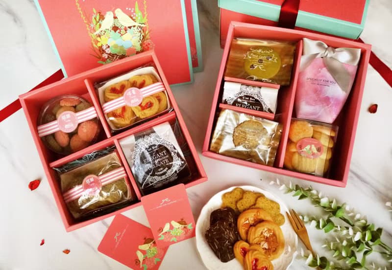 【塔菓】雙鵲報囍-頂級手工餅乾禮盒(雙層喜餅/囍餅禮盒/伴手禮)