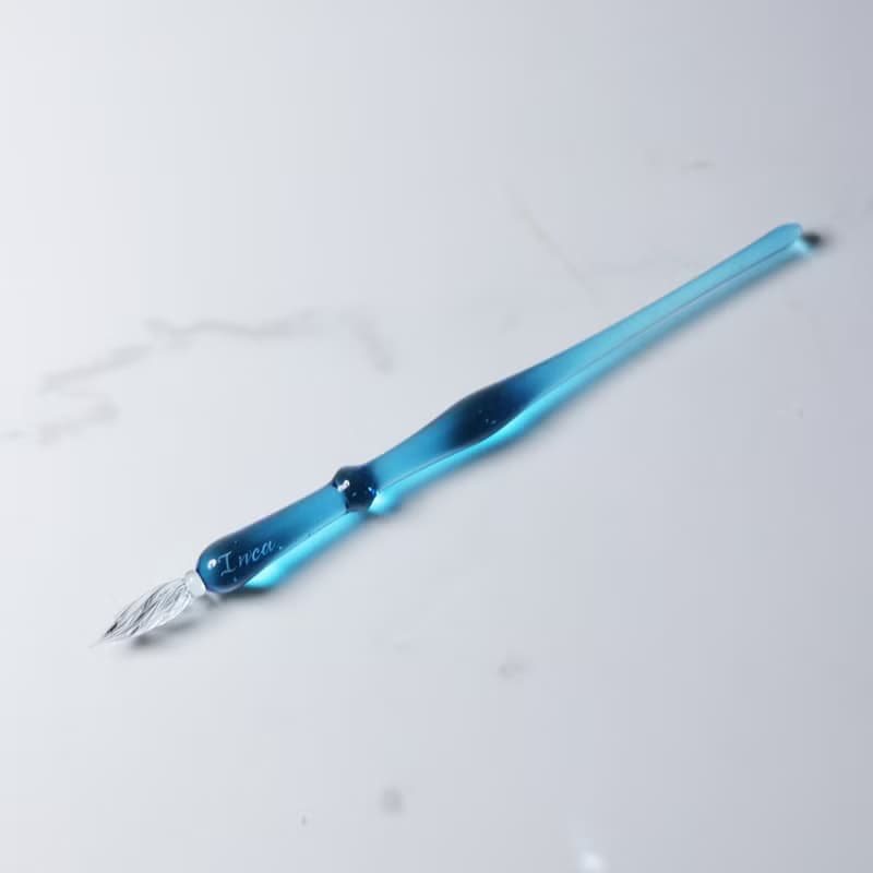 MSA玻璃筆 愛麗絲藍 沾水筆 文具 台灣製 (含筆身刻字) 畢業禮物