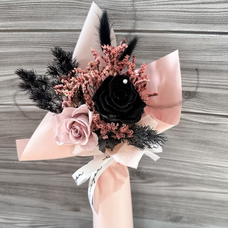 Black Pink 黑粉色系花束/永生花/花禮
