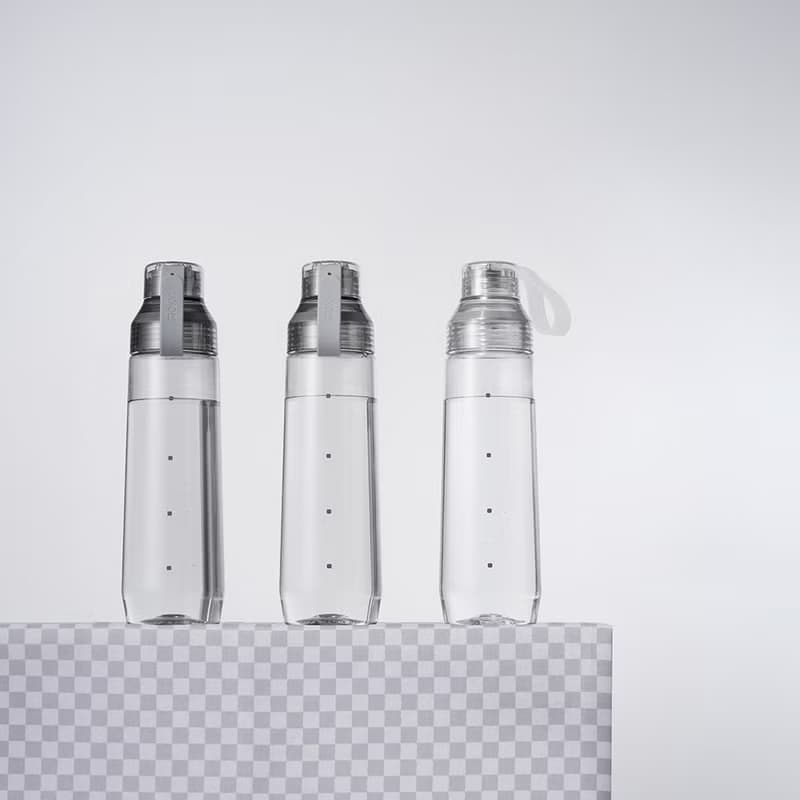 【WOKY沃廚】ECOZEN透明瓶800ml (6色可選)-附彈跳粗吸管