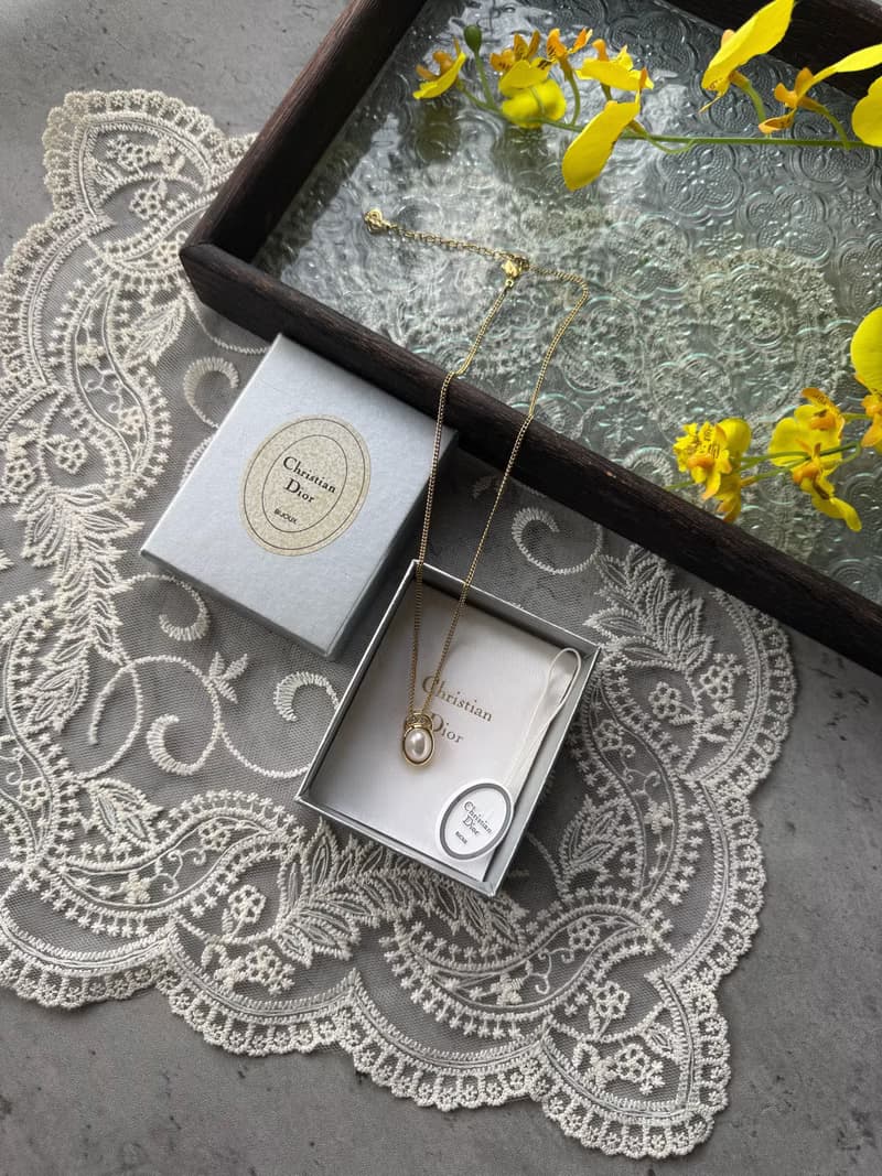 中古正品Christian Dior 80年代迪奧小珍珠項鏈頸鍊 古董珠寶送禮