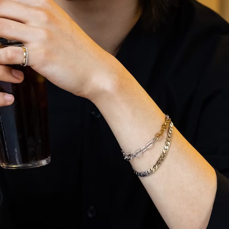 2PM/BTOB PICK | BB CURB COMBI CHAIN BRACELET