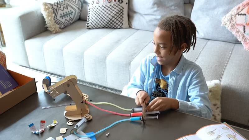 Tinkerer Box 液壓機械臂 STEM玩具 送禮 9歲10歲11歲 科學DIY