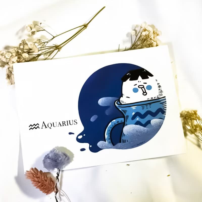 【星座明信片】系列 / 米蘭白 /
