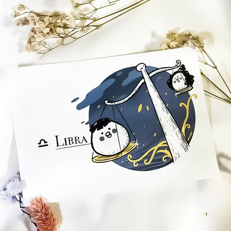 【星座明信片】系列 / 米蘭白 /