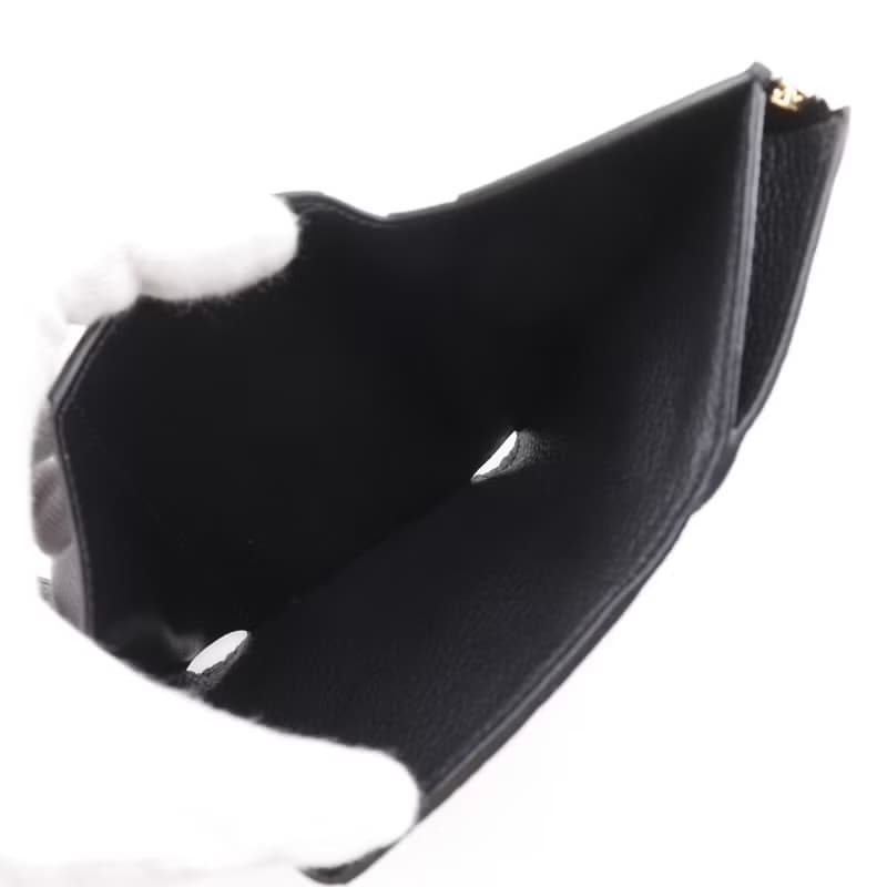 【日本直送】ルイ・ヴィトン LOUIS VUITTON 三つ折り財布 ポルトフォイユゾエ アンプラント M62935 モノグラムアンプラント ノワール 中古】