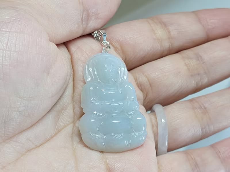 【贈品】天然翡翠 正裝觀音  買兩件翡翠贈品