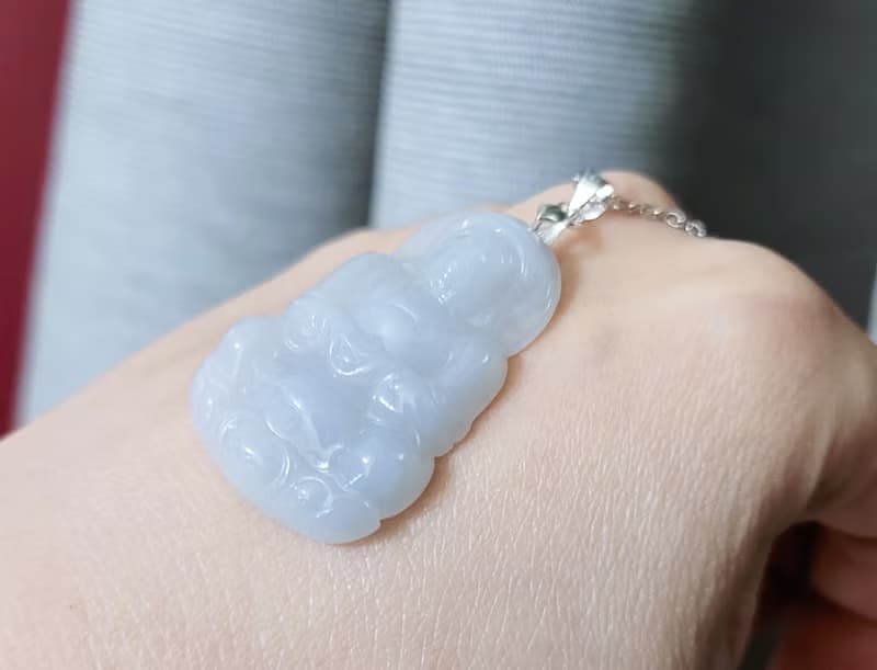 【贈品】天然翡翠 正裝觀音  買兩件翡翠贈品