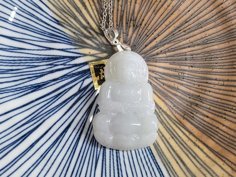 【贈品】天然翡翠 正裝觀音  買兩件翡翠贈品
