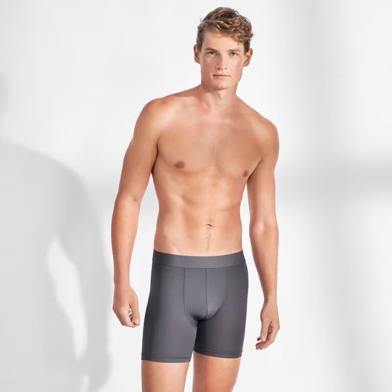 北歐極簡 - 2入組 - ACTIVE Boxer Brief 速乾除臭四角內褲 灰