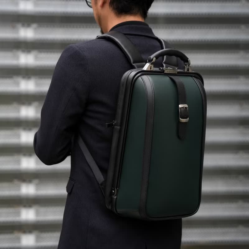 日本豊岡鞄 ARTPHERE 雙層新杜勒斯包 TOUCH Tough F6 綠色