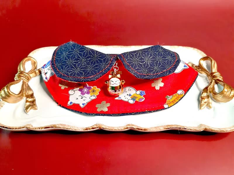 主子賣萌-萌寵招財系列-雙面領巾(招財貓)