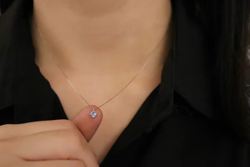 【華凜 akari】pt950鉑金藍寶石單墜項鍊