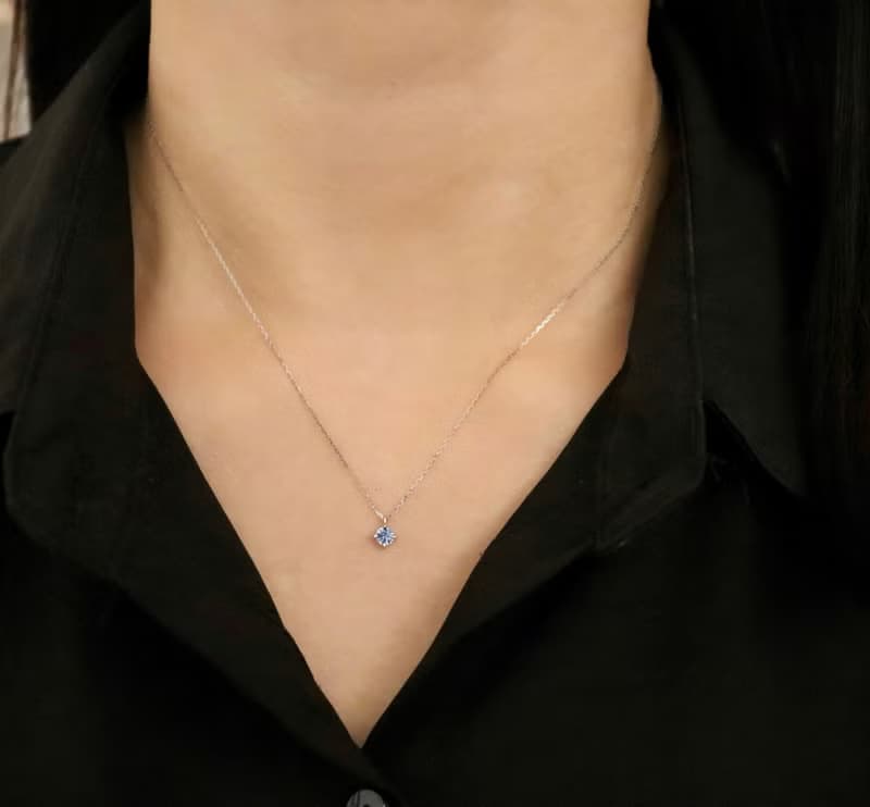 【華凜 akari】pt950鉑金藍寶石單墜項鍊