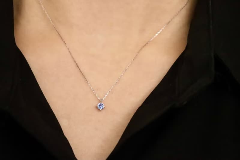 【華凜 akari】pt950鉑金藍寶石單墜項鍊