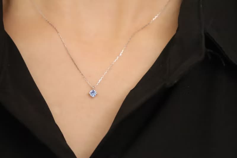 【華凜 akari】pt950鉑金藍寶石單墜項鍊