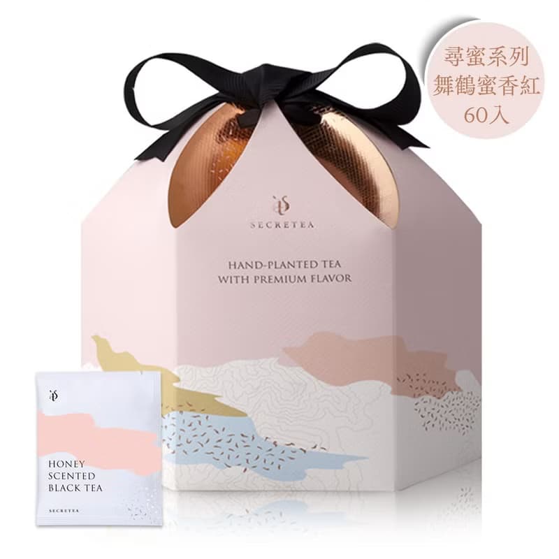 【快速出貨】花蓮舞鶴蜜香紅茶原片茶包禮盒-3.5g/60入附提袋