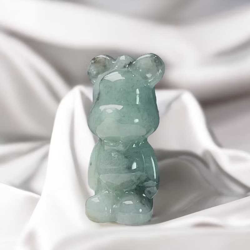 飄烏雞翡翠熊熊 | 天然緬甸玉A貨翡翠 | 送禮