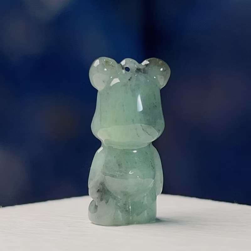 飄烏雞翡翠熊熊 | 天然緬甸玉A貨翡翠 | 送禮