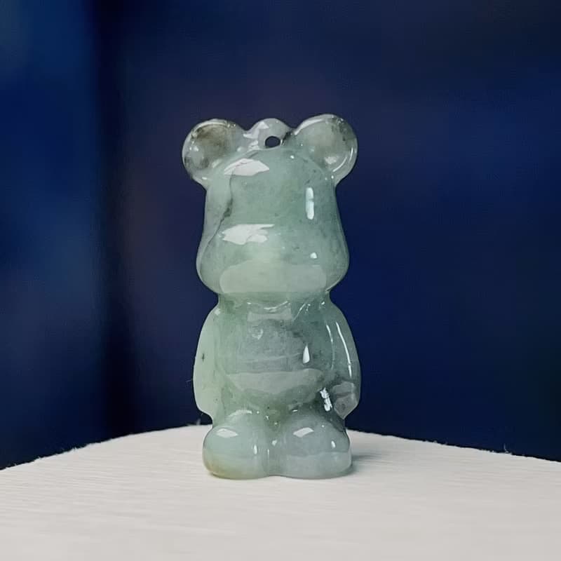 飄烏雞翡翠熊熊 | 天然緬甸玉A貨翡翠 | 送禮