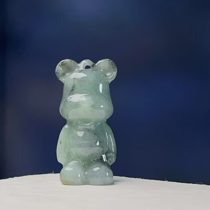 飄烏雞翡翠熊熊 | 天然緬甸玉A貨翡翠 | 送禮