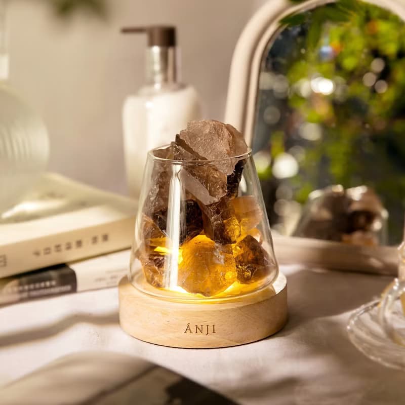 【驚喜包】ANJI 水晶岩燈 + 精油組合優惠價 共兩瓶精油 禮物