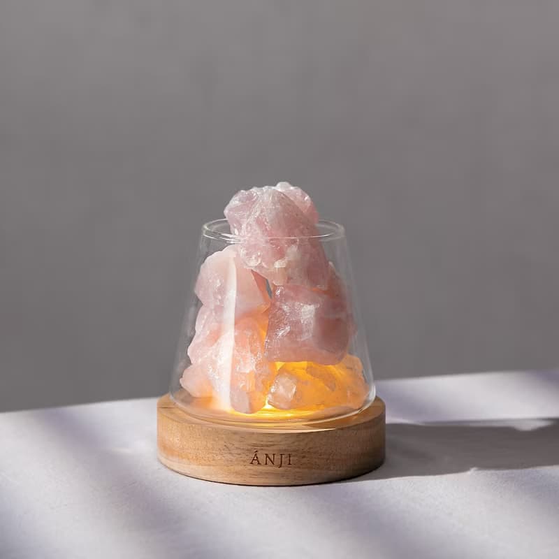 【驚喜包】ANJI 水晶岩燈 + 精油組合優惠價 共兩瓶精油 禮物