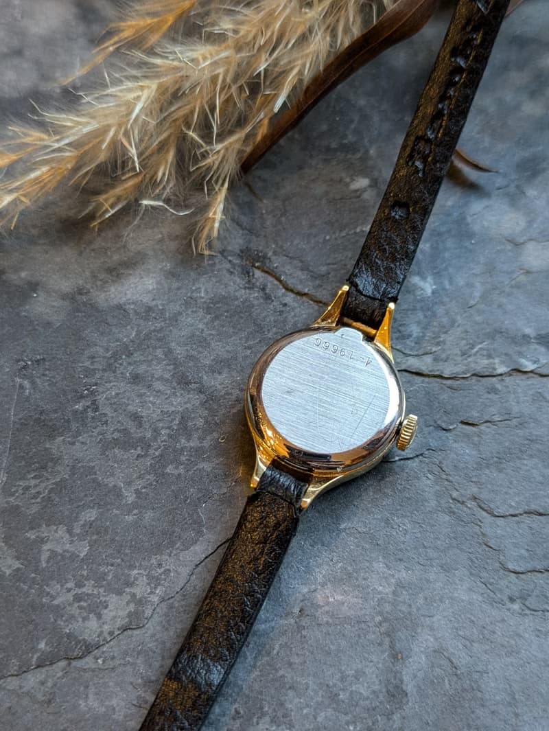 Dior 稀有款 古董錶金色 機械手上鍊錶 manual winding