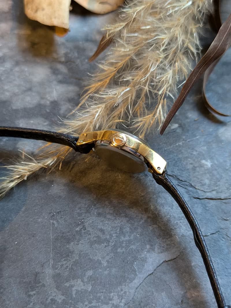 Dior 稀有款 古董錶金色 機械手上鍊錶 manual winding