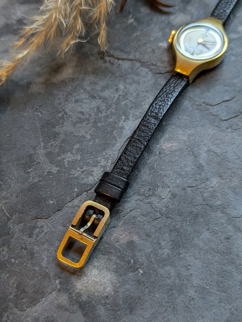 Dior 稀有款 古董錶金色 機械手上鍊錶 manual winding