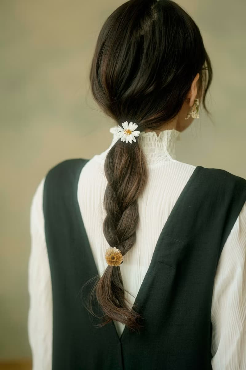 大雛菊標本髮圈 Daisy Hair Accessory