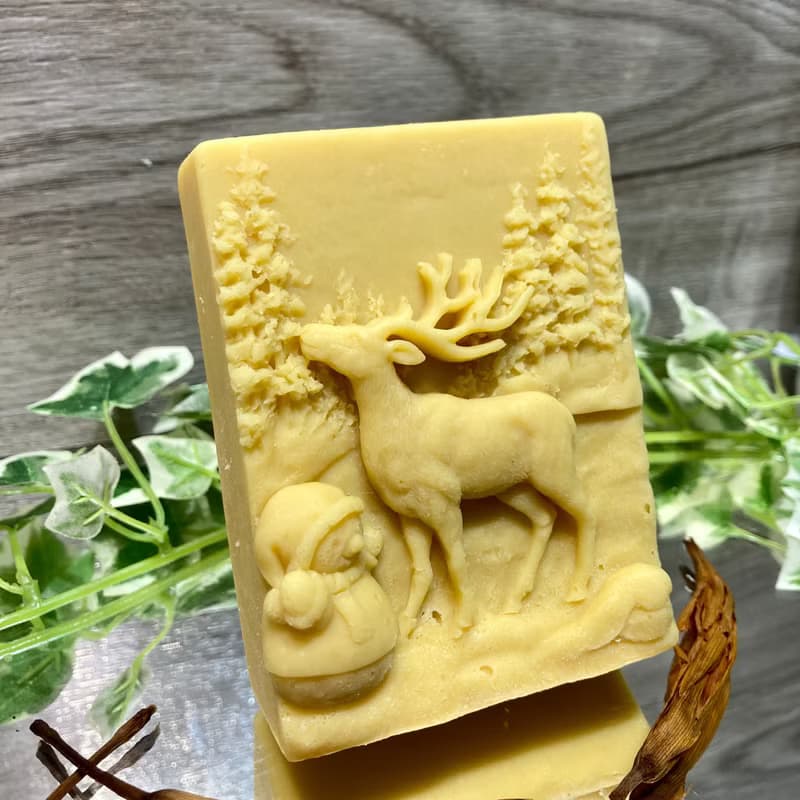 交換禮物 聖誕之雪地麋鹿 金針酒萃精油手工皂 聖誕節禮贈