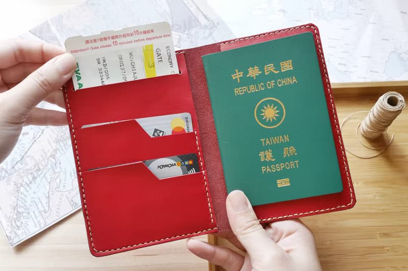 護照套 義大利牛皮手作 酒紅色 多色可選 免費刻字與包裝