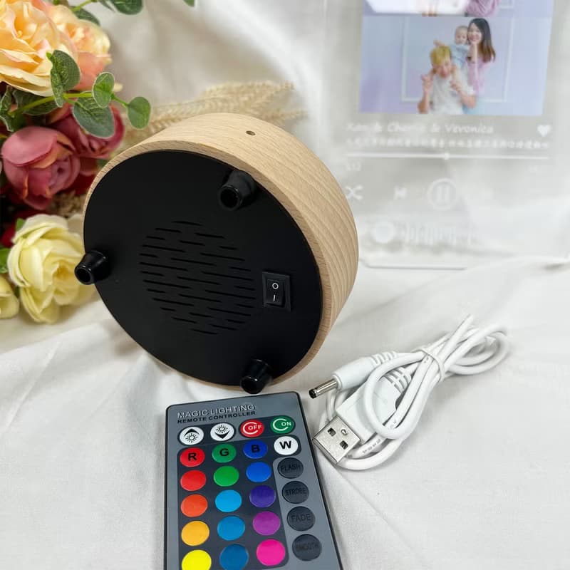 【香港製作】Spotify夜燈藍牙喇叭 | 便攜式藍芽喇叭 | 情人節禮