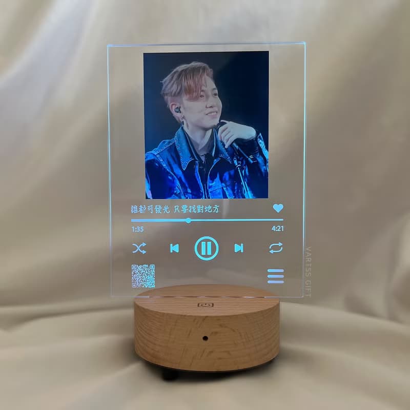【香港製作】Spotify夜燈藍牙喇叭 | 便攜式藍芽喇叭 | 情人節禮