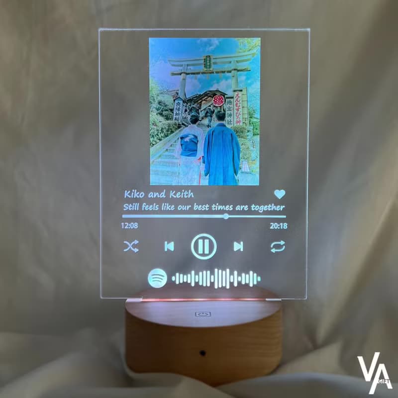 【香港製作】Spotify夜燈藍牙喇叭 | 便攜式藍芽喇叭 | 情人節禮