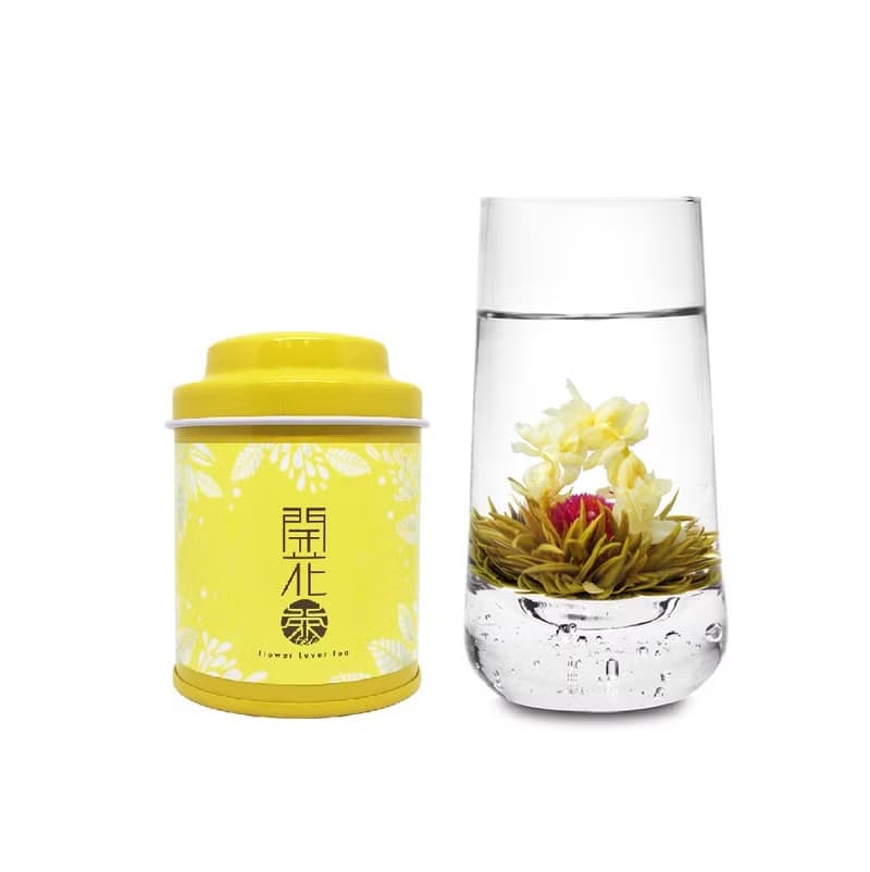 H1【公益禮盒】無藏 工藝花茶_開花茶綜合6入小罐精緻禮盒